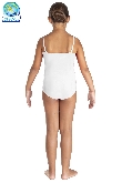 BODY LYCRA SPALLINE TINTA UNITA BIANCO BAMBINA